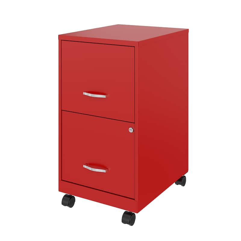 Space Solutions 18" 2 Drawer Smart Vertical File Lava Red On
